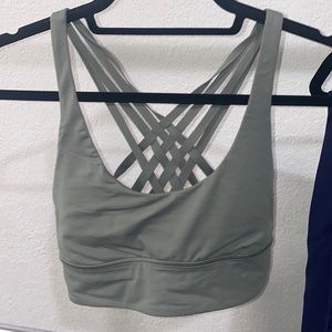 Green lululemon bra, size 8